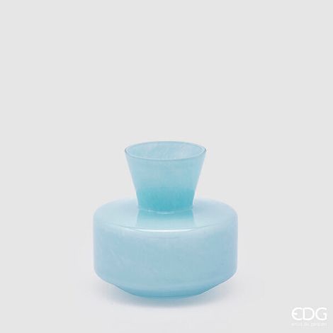 EDG Enzo De Gasperi Vaso Rotondo con Collo H 15 Cm D 16 Cm Waterproof Aqua