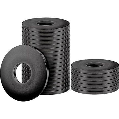 Rondelle Inox M4,25 Pièces Rondelles Plates Acier Inoxydable A2 V2A Noir Joints Bague D'étanchéité Joint Torique pour Vis Et Boulons Filetés (1/5)