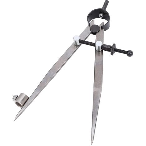 Compas à rainurer en cuir de 15 cm avec porte-stylo, entretoise (1/5)