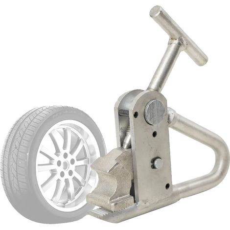 Abrazadera para neumáticos, fabricada en acero, dimensiones 20 cm x 19 cm, compatible con máquinas de montaje de neumáticos Swing, diseño de protección de llanta, superficie lisa para reducir la fricc (1/5)