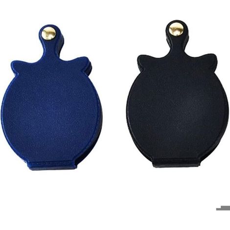Lot de 2 mini loupes de poche pliables avec étui de protection rotatif pour la lecture de journaux, livres, magazines, ouvrages scientifiques et bijoux. (1/4)