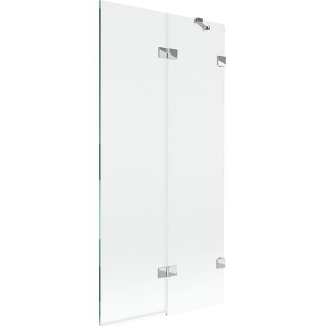 Mexen Lunar zweitüriger Badewannenabtrennung rechts 90 x 150 cm, transparent, Chrom - 897-090-100-01-00-P (1/5)