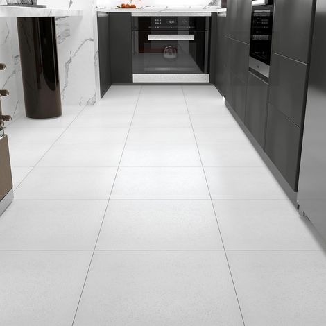 Dalle PVC Adhesive Sols Blanc Mat 30x30cm 15Pièces Autocollant Sol Adhesif Salle de Bain Stickers Cuisine ÉtanchePVC Adhesive Sol Imperméable Adhésif Blanc Autocollant Carrelage Adhesif (1/5)