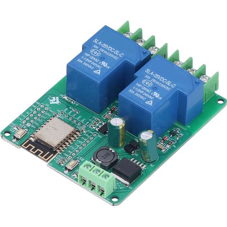 2-Kanal-Relaismodul WLAN 30A ESP8266 Entwicklungsboard Schalter DC 7–28 V / 5 V ESP-12F (1/5)