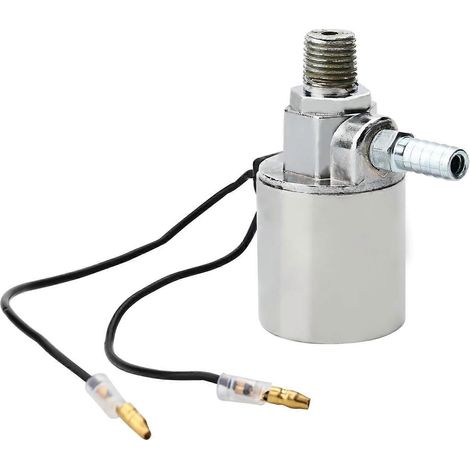 Électrovanne de klaxon pneumatique 1/4" NPT 12V/24V pour train et camion, chromée (1/4)