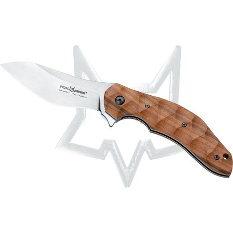 Lama Messer Closable Fox Anso Flipper Ordner Santos, Bld N690, Holzgriff (1/2)