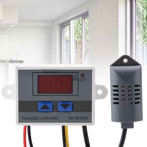 XH-W3005 Digitaler Hygrometer-Schalterregler mit Feuchtigkeitssensor (0–99 % rF, 12 V) (1/5)