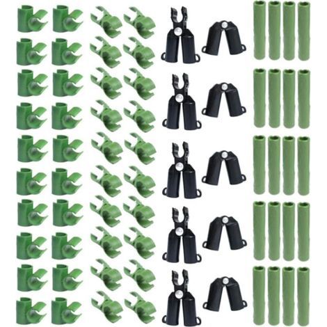 Connecteurs Réglables en Plastique pour Treillis de Plantes – Lot de 70 Pièces, Diamètre 11 mm, Compatible avec Tiges et Supports Végétaux (1/5)