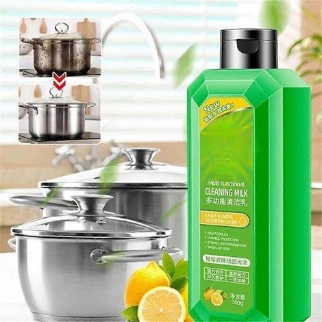 Nettoyant liquide multi-usages puissant pour la cuisine, idéal pour les saletés tenaces, 300 g (1/4)