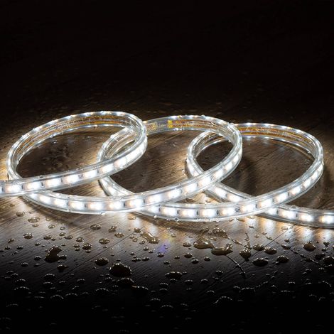 Striscia LED CCT 220V AC 120 LED/m IP65 Larghezza 14mm Taglio ogni 100cm su Misura 25 m (1/4)