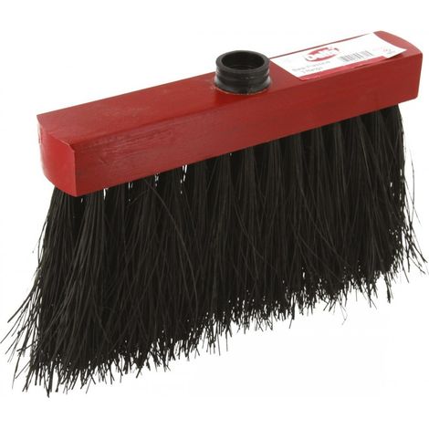 Testina di scopa 25cm Piassava 3 file con bussole a vite - Nespoli