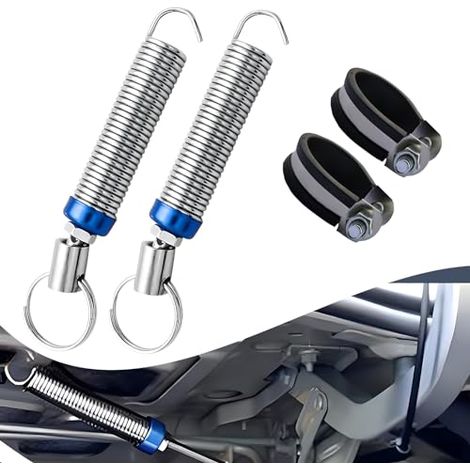 Lot de 2 ressorts de levage de coffre de voiture, étanches, réglables en métal durable, accessoires pour couvercle de coffre, outil de soutien automobile universel (argenté) (1/5)