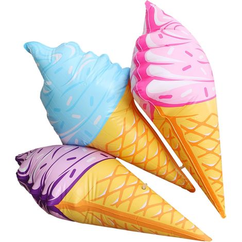Glace PVC Jouet de Natation Gonflable Lot de 3 pour Piscine (1/5)