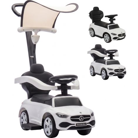 3-in-1 Rutschauto mit Schiebstange Mercedes-Benz Weiß (1/5)
