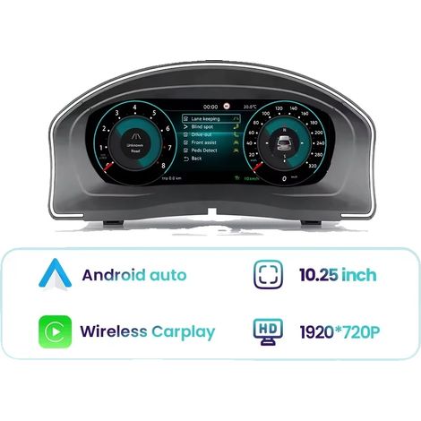 Tableau de bord numérique, écran HD, connectivité sans fil, Pour Golf MK5 (1/2)
