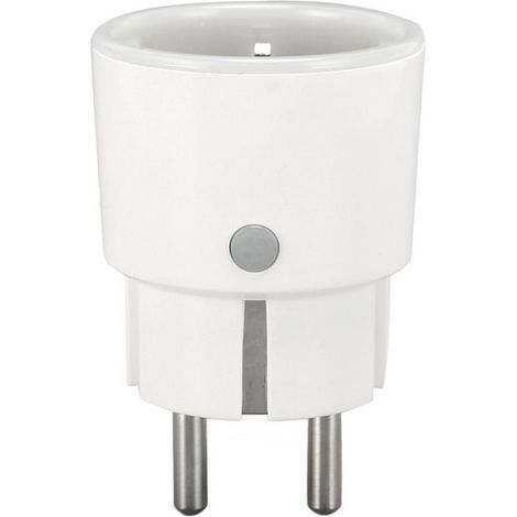Prise intelligente 16 A, commande à distance via smartphone Wi-Fi compatible Google Home, prise européenne 85-230 (1/5)
