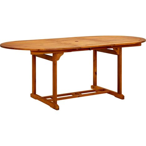 Table de jardin Table d'appoint, Table de Balcon, 200x100x75 cm Bois d'acacia massif OIB3908E (1/5)