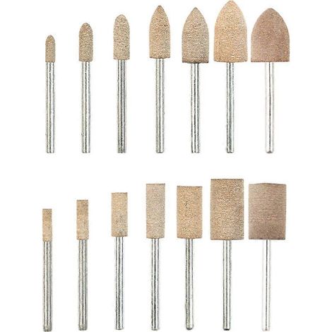 14-teiliges Schleifsteinkopf-Set für Handbohrmaschinen, Schnitzarbeiten und Oberflächenbearbeitung