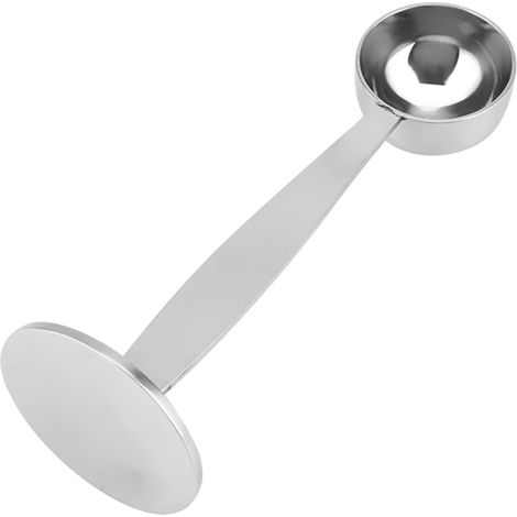 Doppelfunktionaler Edelstahl-Messlöffel zum Stampfen und Abmessen von Kaffeebohnenpulver (1/5)