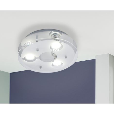 EGLO Plafonnier design gu10 Cabi métal Chrome, 3 x 3 W EGLO (1/3)