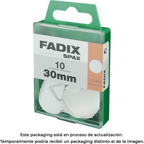 Caja m 10 unid. colgante autoadhesivo 30mm fadix (1/3)