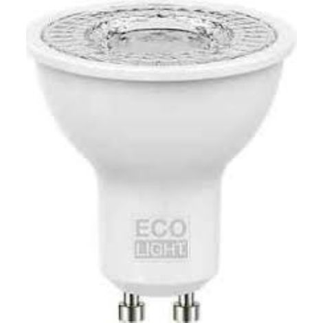 Faretto Led Luce Calda Spot 6W=50W - Gu10 - 110° - 3000K Set 2 Pezzi - Bisonte (1/2)