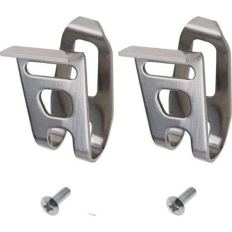 2 clips de gancho para cinturón de taladro eléctrico con tornillos 346449-3 Compatible con Makita XFD01 XFD07D DTD144 DTD144Z Taladro inalámbrico de 12V 18V Taladro de impacto Clip para cinturón