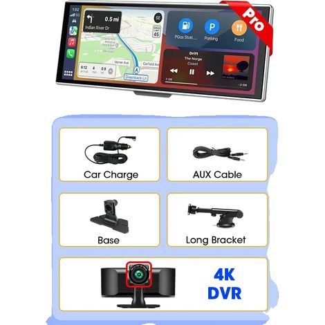 Dashcam, 4K Frontkamera, kabellose Konnektivität, 4K DVR (1/2)