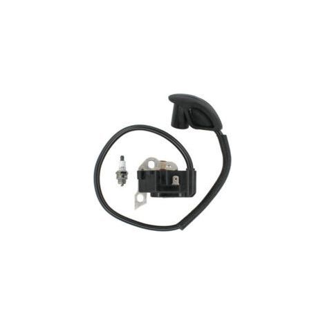 Bobine d'allumage haute tension compatible avec souffleurs Ryobi RY08420 et RY08420A, remplace la référence 291424001, allumage fiable pour moteur 2 temps. (1/2)
