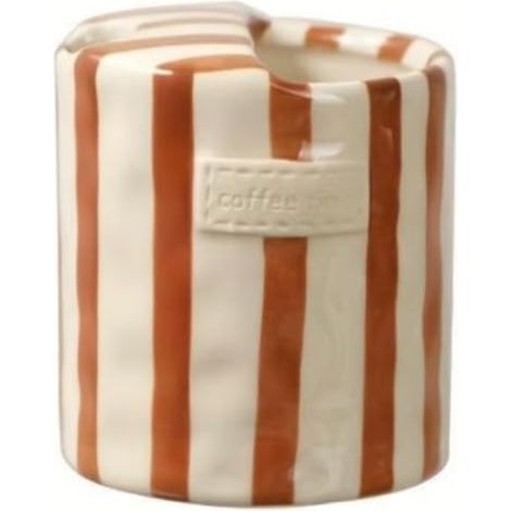 Mug vintage en céramique à rayures, décor peint à la main pour une meilleure résistance à la chaleur et une prise en main sûre, idéal pour le café, les jus, le lait ou les cocktails, un cadeau charman (1/5)