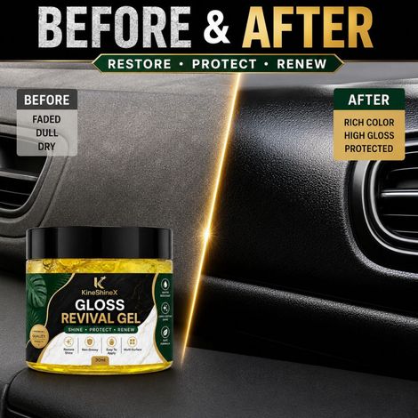 KineShineX Multi-Functional Shine Renewal Gel 30ML - Brightens Surfaces for Car Interiors, Leather, Plastic, and Furniture (1/4)