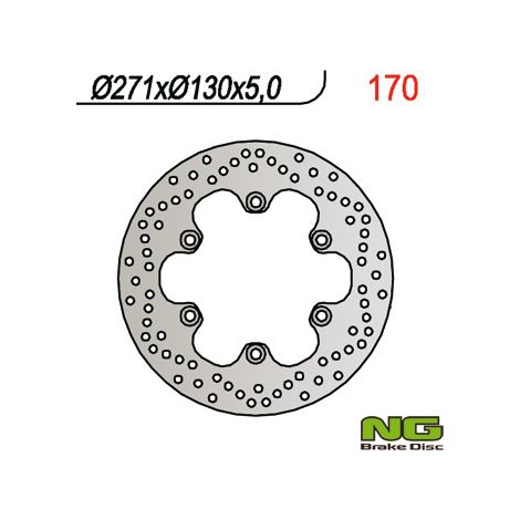 Disco freno anteriore Kawasaki GPZ 500 S 90-03 271x5mm 10.5mm fori