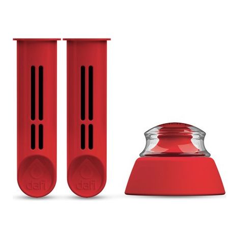 Dafi 2 filtros + boquilla botella sport roja (1/2)