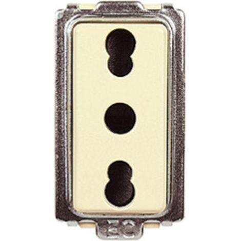 TONDO ECL 2545 PRESA BIPASSO 10/16A- ELETTROCANALI- 20,0 pz