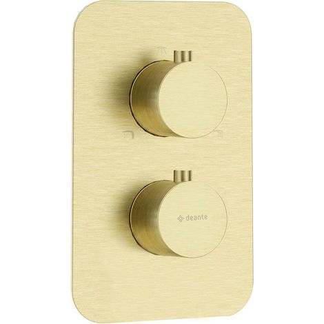 Deante BOX termostatico in acciaio inox spazzolato oro