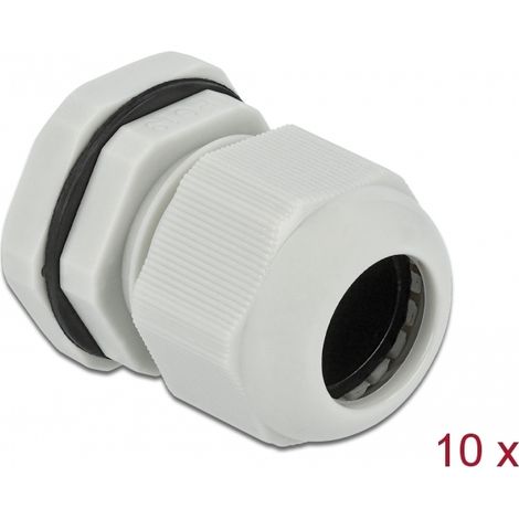 DELOCK 60221 PRESSE-ÉTOUPE GRIS PLASTIQUE 10 PIÈCE(S) (1/5)