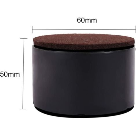 Pieds de table en acier carbone Pieds de lit rehausseur de hauteur Pieds de table de café Pieds de canapé Coussin de table silencieux Pieds de table Coussin de meuble haut Bloc de coussin avec clous-N (1/4)