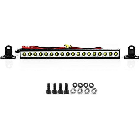 Barre lumineuse LED 9/18/25 pour toit de voiture RC Crawler 1/10 TRX4 Axial SCX10 90046 SCX24 Wrangler D9 (1/4)