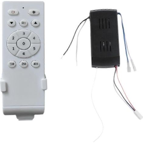 Kit de télécommande universelle pour ventilateur de plafond, basse tension 30 W CC, contrôleur de ventilateur et d'éclairage, 6 vitesses et minuterie (1/5)