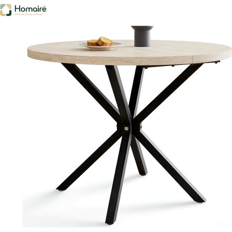 Esstisch aus schwarzem Metall 100 x 100 x 76,5 cm HOMAIRE (1/5)