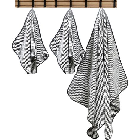 1 ensemble serviette de bain, velours corail, 70x140 cm + 2 serviettes main 35x75 cm, absorbant, pour salle de bain hôtel spa plage (1/5)