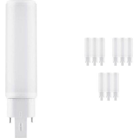 Lot 10x Ledvance Dulux-D LED 6W - 830 Blanc Chaud Équivalent