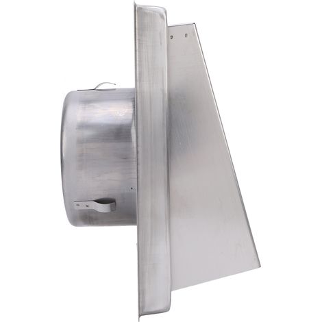 Grille d'aération extérieure avec panneaux plats de 100 mm de côté, en acier inoxydable SUS304, pour sèche-linge, salle de bain et cuisine. (1/5)