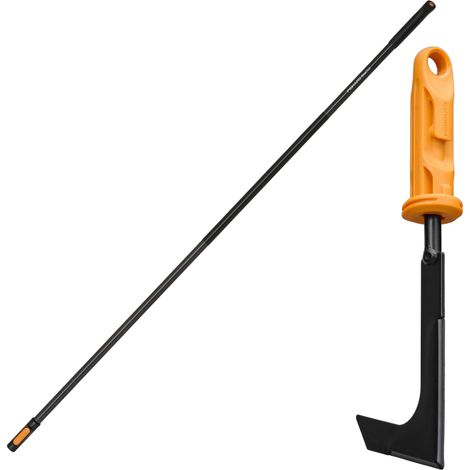 FISKARS ONECLICK-Kopf für Fugen und Spalten in Pflastersteinen + Griff 161 cm (1/5)