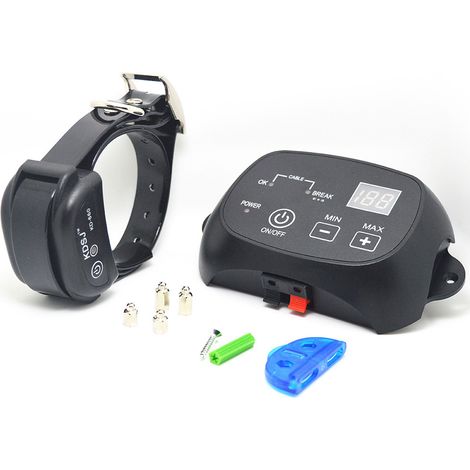Basetbl – Clôture électrique invisible anti-fugue pour 2 chiens – Collier étanche rechargeable – 600 m de bobine – Système optimal pour terrains variés (1/5)