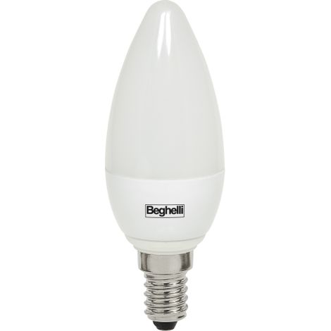 Ampoule Beghelli Ecoled LED opale olive 3,5W E14 lumiA re chaude