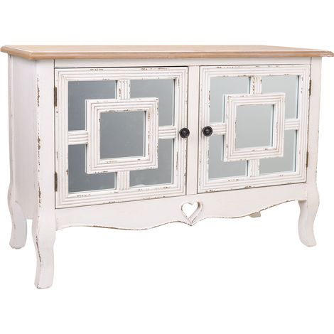 Recibidor de madera blanco 83x36x56,5