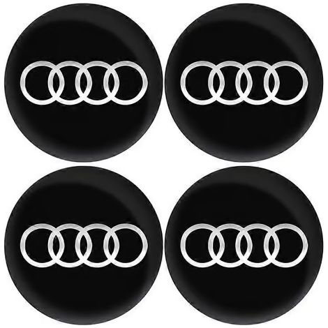Autocollant emblème de centre de roue de voiture 56/60/63/65/68 mm compatible avec / Sline A1 A3 A4 A5 A6 A7 A8 B8 Q2 Q3 Q5 Q7 Q8 TT S3 S4 S7 S8 RS (1/5)