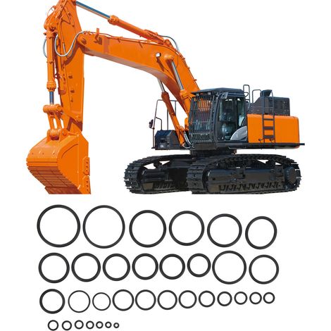 Kit de joints de climatisation de 383 pièces pour pelle hydraulique Hitachi EX (référence : LR-RR057) (1/5)