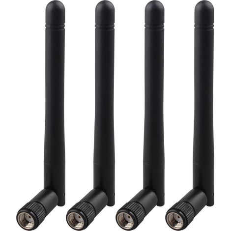 4 Packs Dual-Band WiFi Antenna 2.4GHz 5GHz 5.8GHz 3dBi MIMO RP-SMA Male Omnidirectional for Boat Primer Security Camera IP Camera Reversing FPV Router WiFi PCIE Card Wireless Network (1/4)